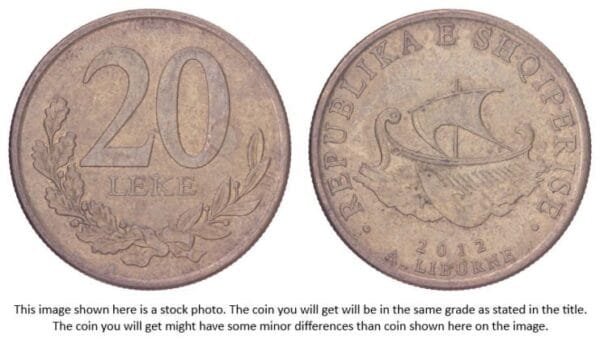 ALBANIA 20 leke 2012 VF