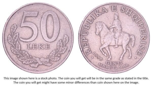 ALBANIA 50 leke 1996 VF