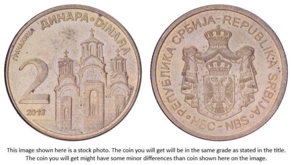 SERBIA 2 dinara 2018 XF