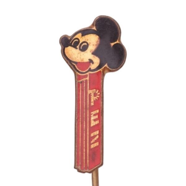 YUGOSLAVIA Mickey Mouse PEZ candy dispenser / Disney / vintage lapel pin