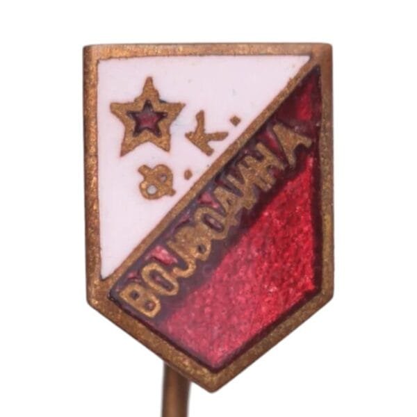 YUGOSLAVIA Serbia / Vojvodina Football Club / soccer / vintage enameled lapel pin