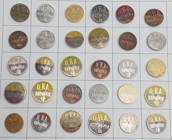 YUGOSLAVIA Serbia / Communist Youth Labour Action / ORA Kopaonik / lapel pins lot / 30 pcs.