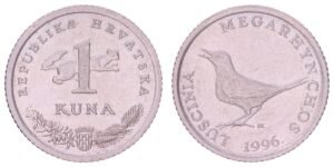 CROATIA 1 kuna 1996 / Latin text / XF