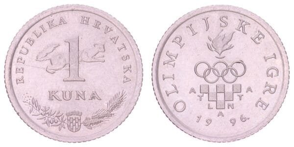 CROATIA 1 kuna 1996 / Atlanta Olympic Games / VF