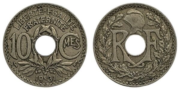 FRANCE 10 centimes 1931 VF