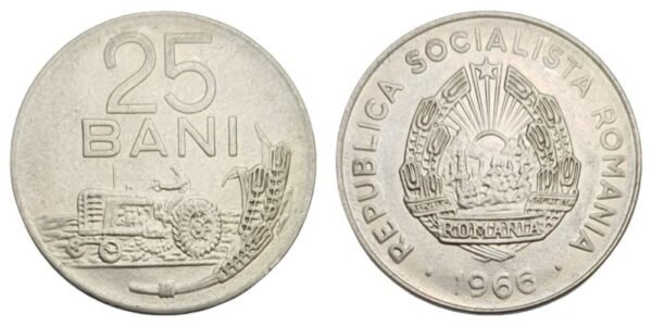 ROMANIA 25 bani 1966 VF