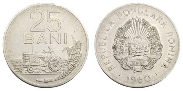 ROMANIA 25 bani 1960 VF