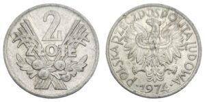 POLAND 2 zloty 1974 VF