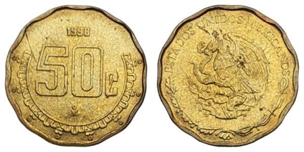 MEXICO 50 centavos 1998 XF