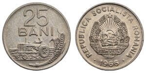 ROMANIA 25 bani 1966 VF