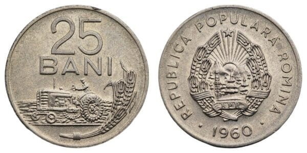 ROMANIA 25 bani 1960 VF