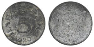 YUGOSLAVIA 5 para 1920 F