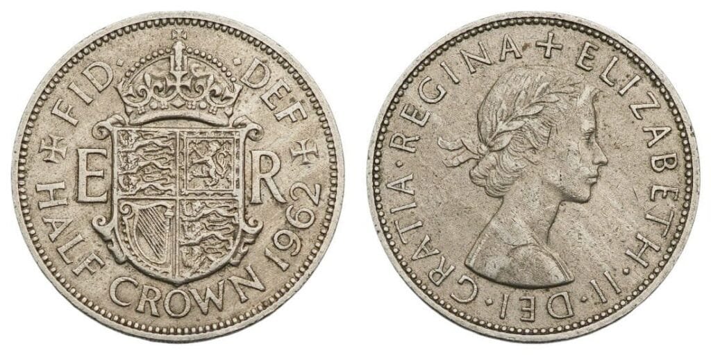 GREAT BRITAIN 1/2 crown 1962 VF+