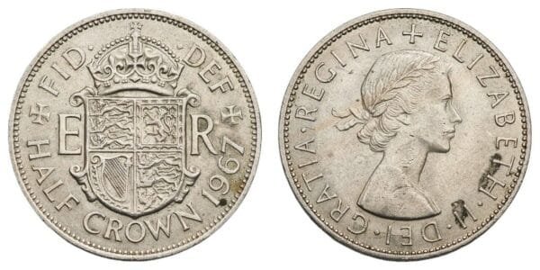 GREAT BRITAIN 1/2 crown 1967 VF