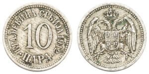 SERBIA 10 para 1912 VF