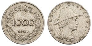 AUSTRIA 1000 kronen 1924 VF