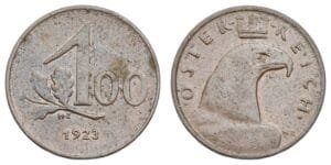 AUSTRIA 100 kronen 1923 VF