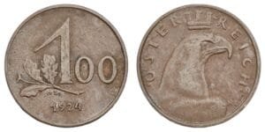 AUSTRIA 100 kronen 1924 VF