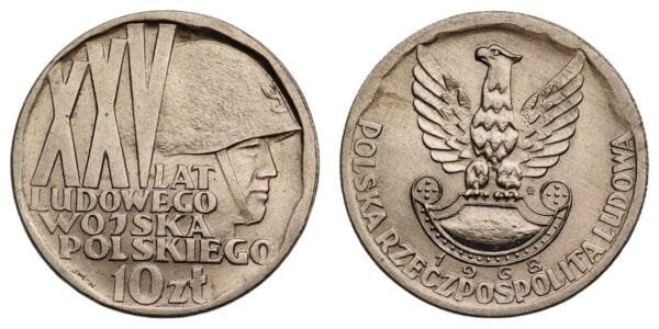 POLAND 10 zlotych 1968 / 25th Anniversary Of Polish People's Army / UNC