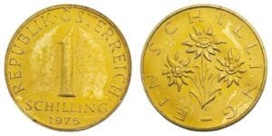AUSTRIA 1 schilling 1975 BU