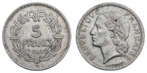 FRANCE 5 francs 1949 VF