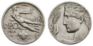 ITALY 20 centesimi 1913 VF