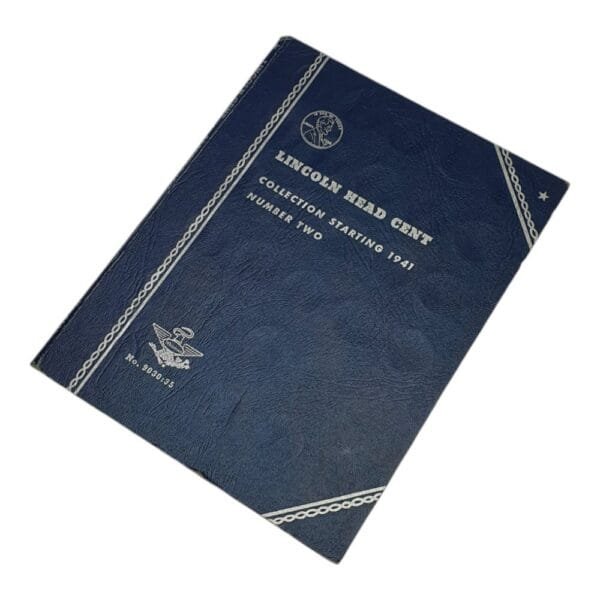 UNITED STATES OF AMERICA Whitman Album with holes for 1 cent (Lincoln Head Cent) coins / partially filled with coins / used