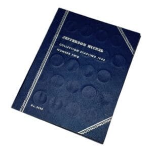 UNITED STATES OF AMERICA Whitman Album with holes for 5 cents (Jefferson Nickel) coins / partially filled with coins / used