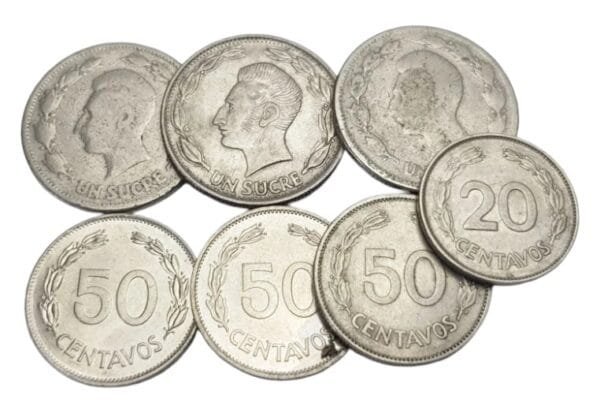 ECUADOR coins lot / various grades / 7 pcs.