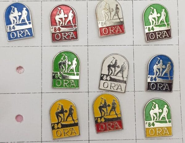 YUGOSLAVIA Communist Youth Labour Action lapel pins lot / 10 pcs.