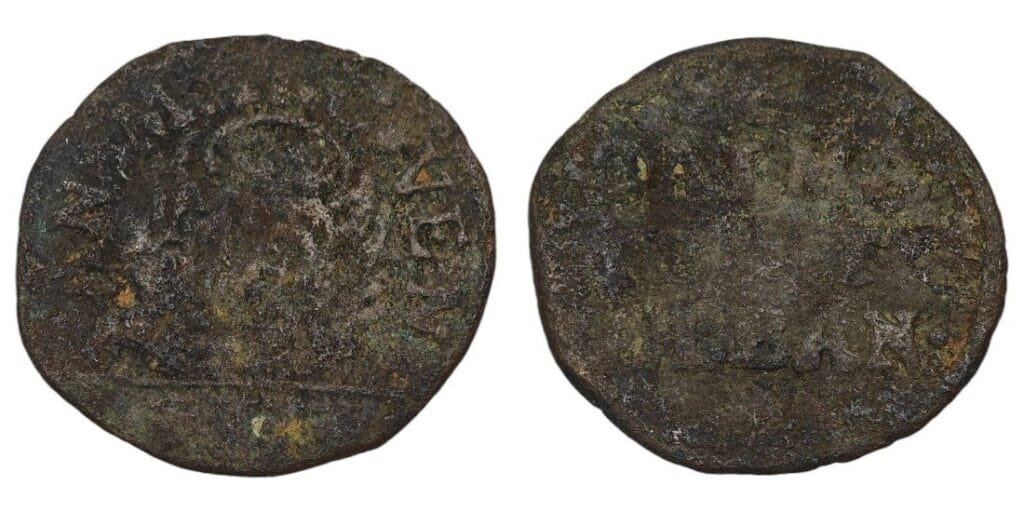 ITALIJA 2 soldi BB (1691-1709) / Venecija / izdanje za Dalmaciju i Albaniju / F-