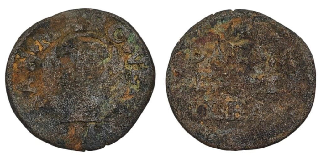 ITALIJA 2 soldi BB (1691-1709) / Venecija / izdanje za Dalmaciju i Albaniju / F-