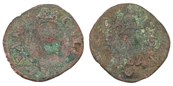 ITALY 2 soldi ND(1691-1709) / Venice / issue for Dalmatia and Albania / VG