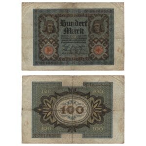 GERMANY 100 mark 1920 / Weimar Republic / VF-