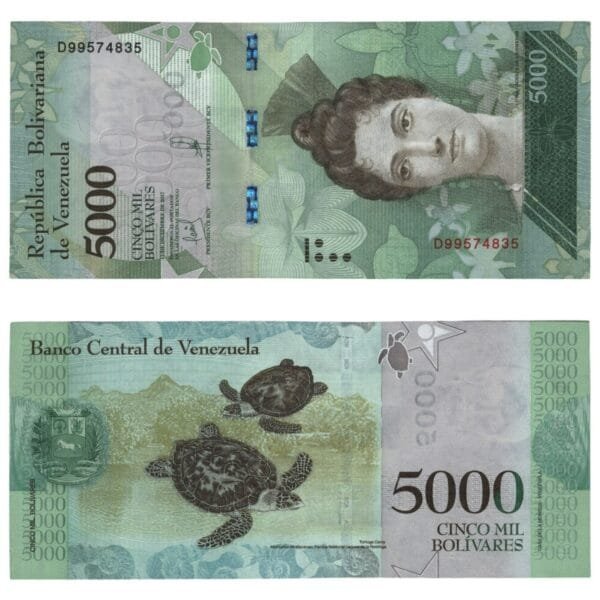 VENEZUELA 5000 bolivares 2017 UNC