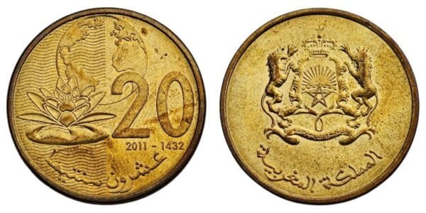 MOROCCO 20 santimat 2011 XF