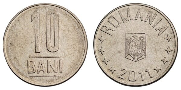 ROMANIA 10 bani 2011 XF