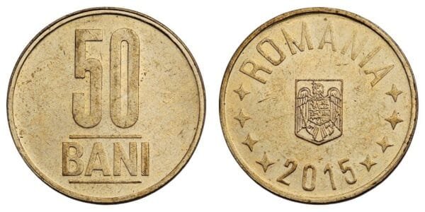 ROMANIA 50 bani 2015 XF