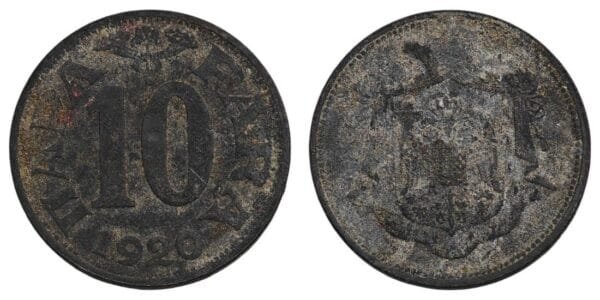 YUGOSLAVIA 10 para 1920 VF-