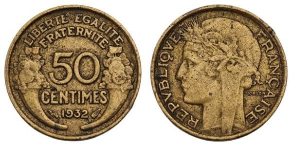 FRANCE 50 centimes 1932 VF