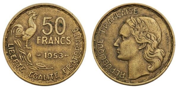 FRANCE 50 francs 1953 VF