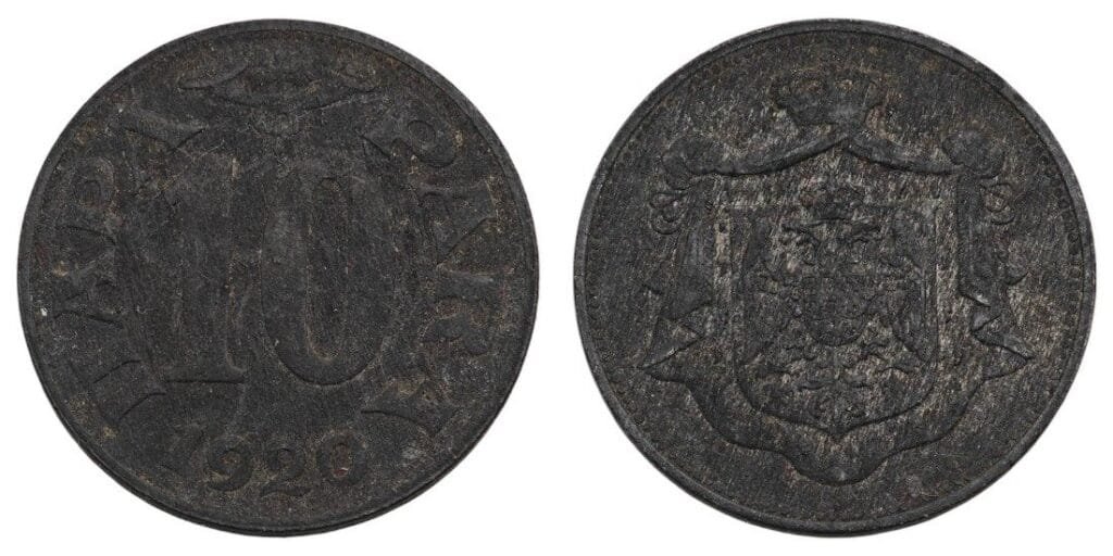 JUGOSLAVIJA 10 para 1920 VF