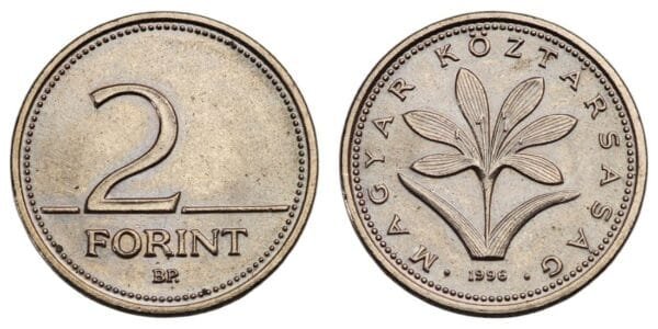 HUNGARY 2 forint 1996 XF
