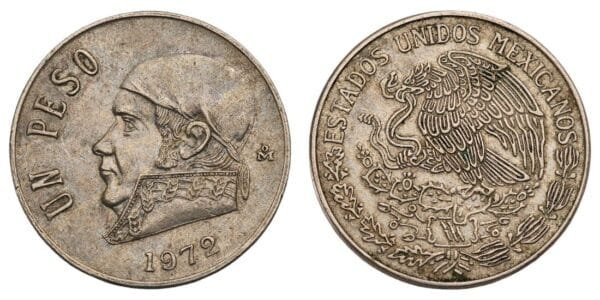 MEXICO 1 peso 1972 VF