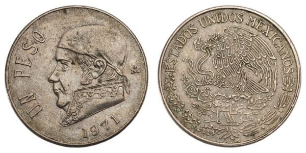 MEXICO 1 peso 1971 VF