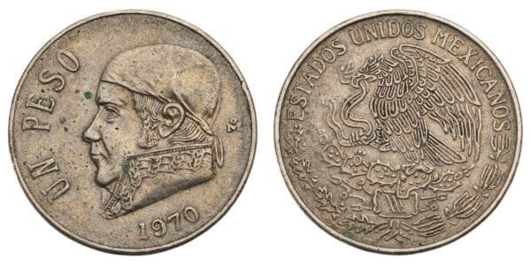 MEXICO 1 peso 1970 VF