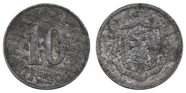 YUGOSLAVIA 10 para 1920 VF