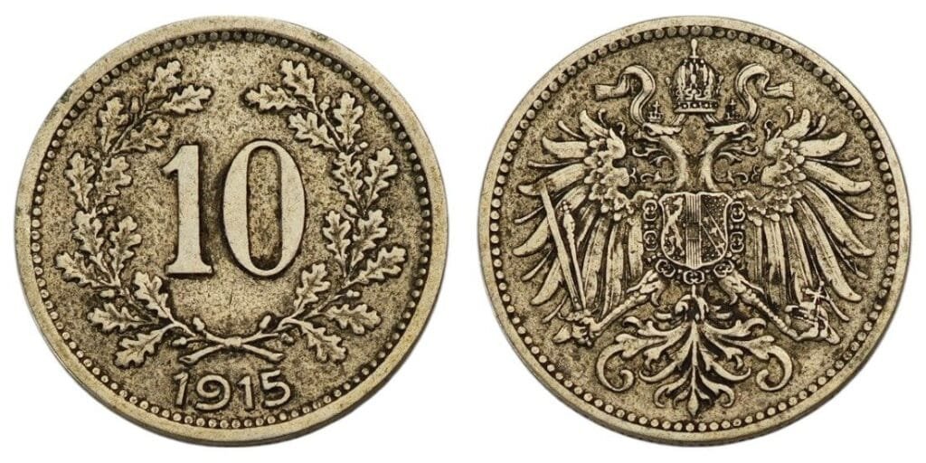AUSTRIJA 10 helera 1915. / izdanje iz 1. svjetskog rata / VF