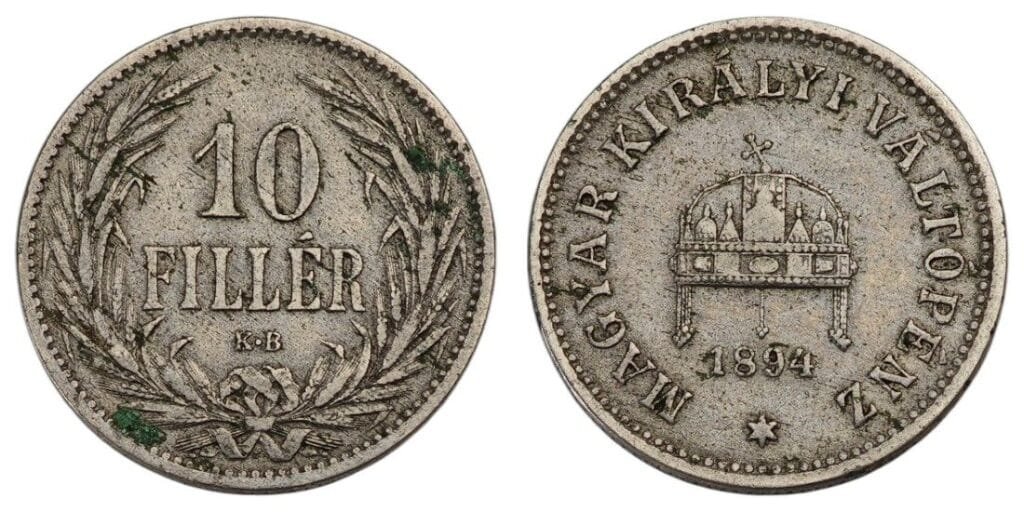 MAĐARSKA 10 filira 1894 VF