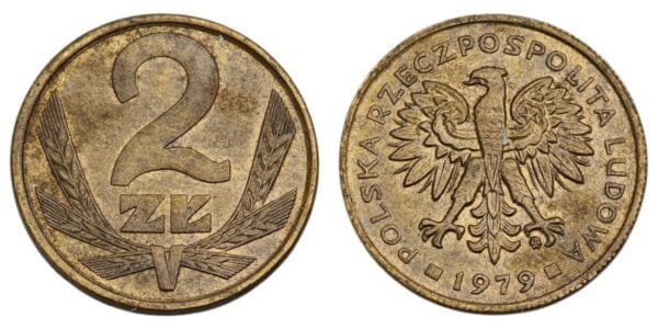 POLAND 2 zloty 1979 VF